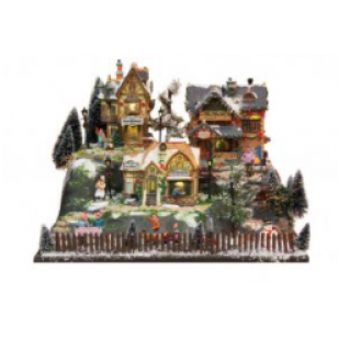 CHRISTMAS VILLAGE STARTER VILLAGE 50x38x15CM